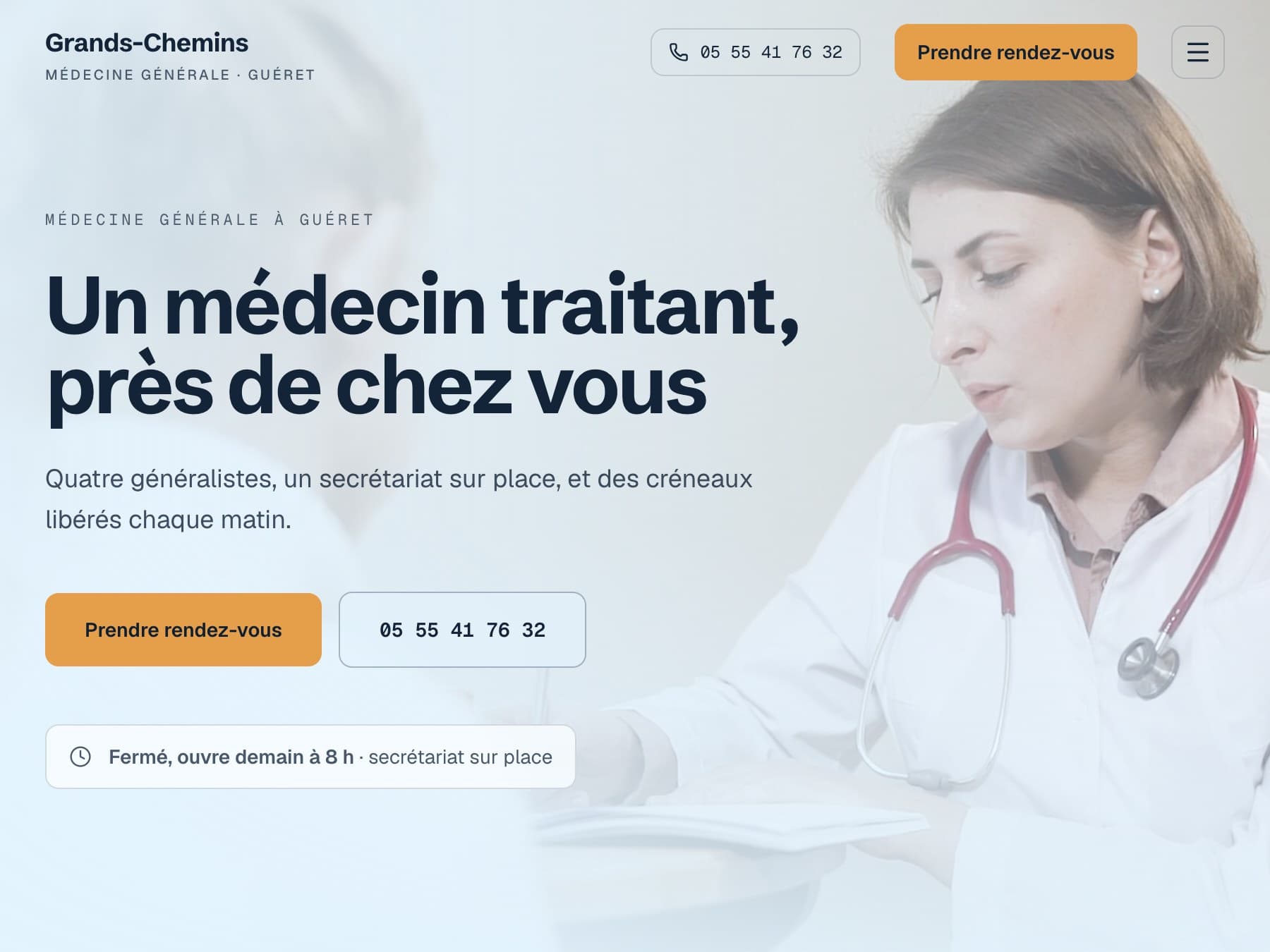 Aperçu du site concept Cabinet des Grands-Chemins