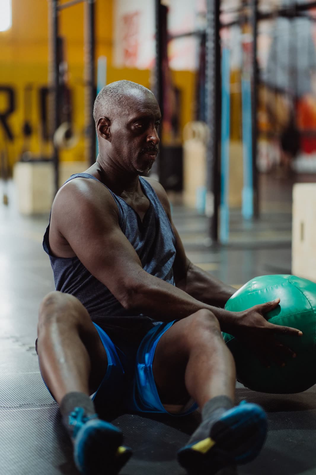 Gainage avec un ballon lesté